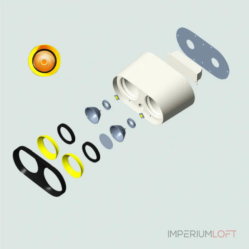 Точечный светильник REXTON A L1 White Yellow 4000 К Точечный светильник REXTON A L1 White Yellow 4000 К