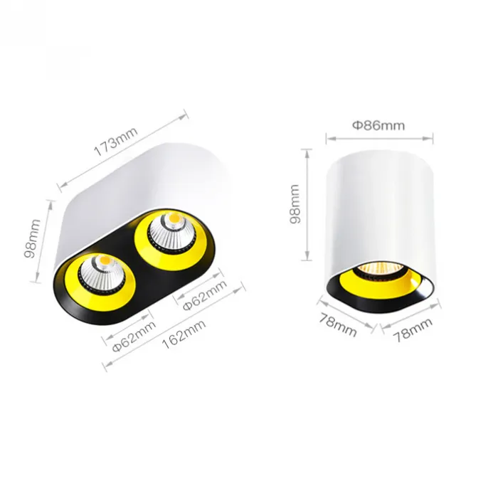 Точечный светильник REXTON A L2 White Yellow 3000 К от ImperiumLoft
