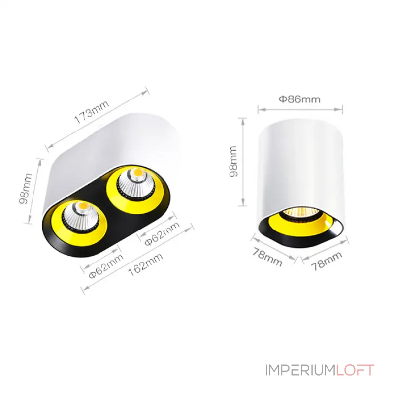 Точечный светильник REXTON A L1 White Yellow 4000 К Точечный светильник REXTON A L1 White Yellow 4000 К