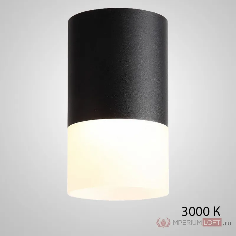 Точечный светильник TUGUR D6.4 Black 3000 К от ImperiumLoft