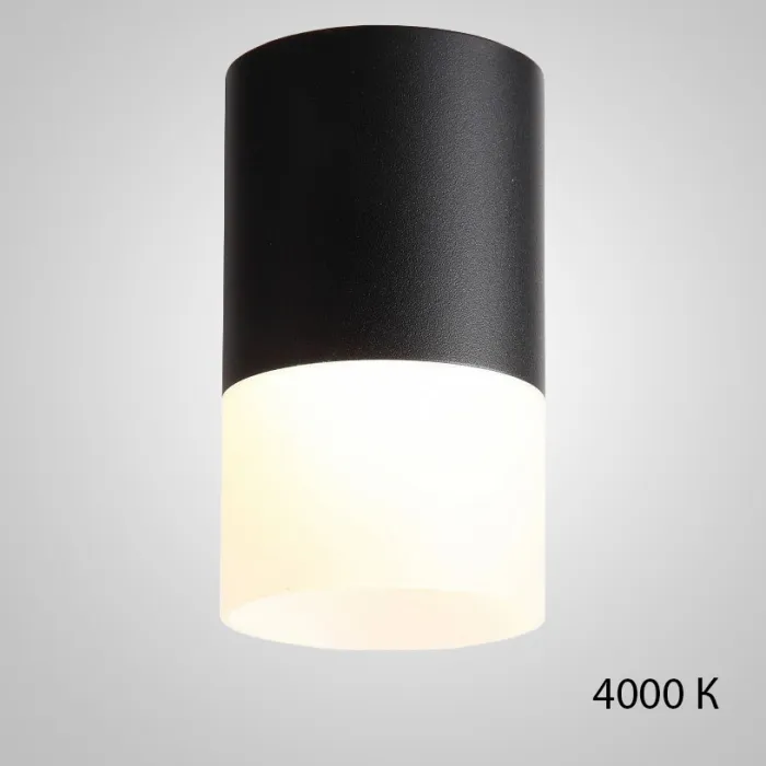 Точечный светильник TUGUR D6.4 Black 4000 К от ImperiumLoft