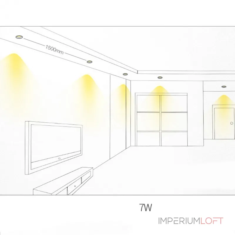 Точечный светильник MAUD D8 Black 7W от ImperiumLoft Точечный светильник MAUD D8 Black 7W от ImperiumLoft