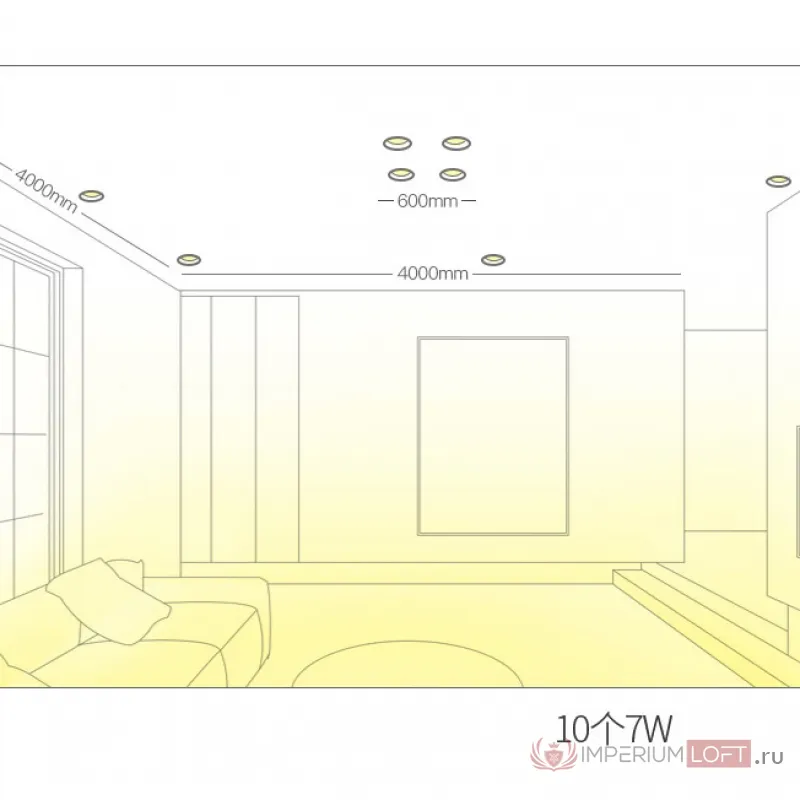Точечный светильник LEAD 7W 6000K от ImperiumLoft