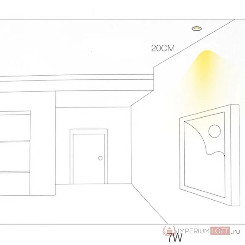 Точечный светильник LEAD 7W 6000K от ImperiumLoft