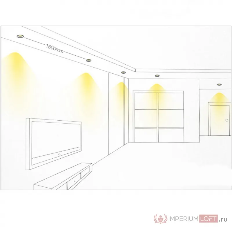 Точечный светильник LEAD 7W 6000K от ImperiumLoft