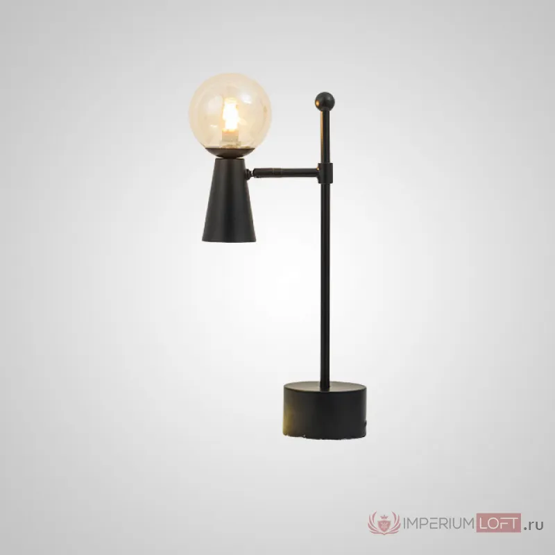 Настольная лампа ABELINA TAB Black Amber от ImperiumLoft