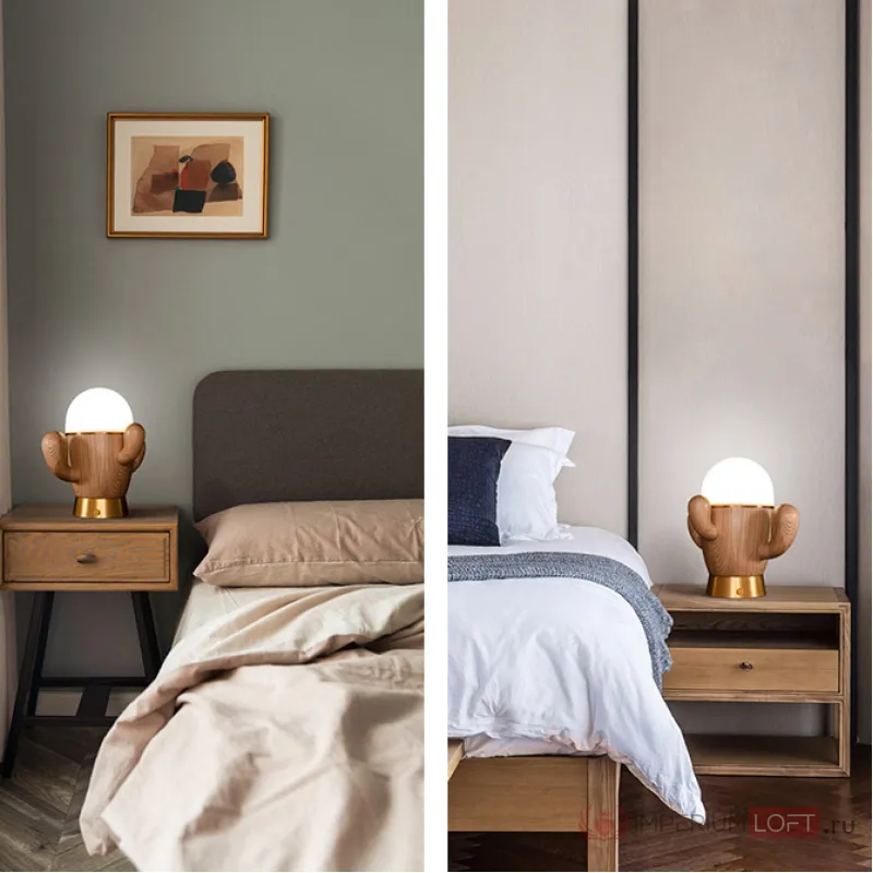 Настольная лампа TEXAS D35 Light brown от ImperiumLoft