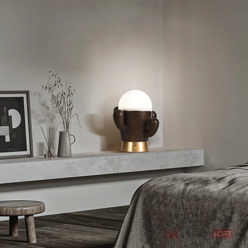 Настольная лампа TEXAS D35 Light brown от ImperiumLoft