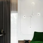 Бра Pin Wall Light B White от ImperiumLoft
