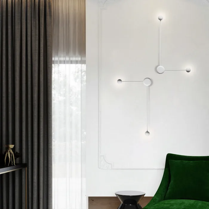 Бра Pin Wall Light B White от ImperiumLoft