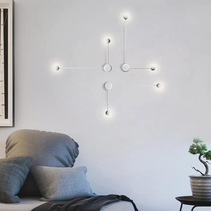 Бра Pin Wall Light B White от ImperiumLoft