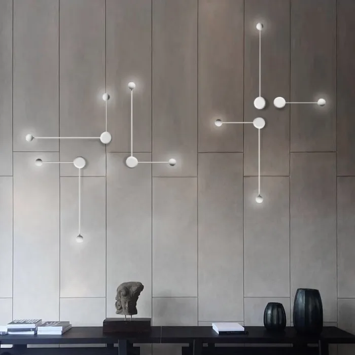 Бра Pin Wall Light B White от ImperiumLoft