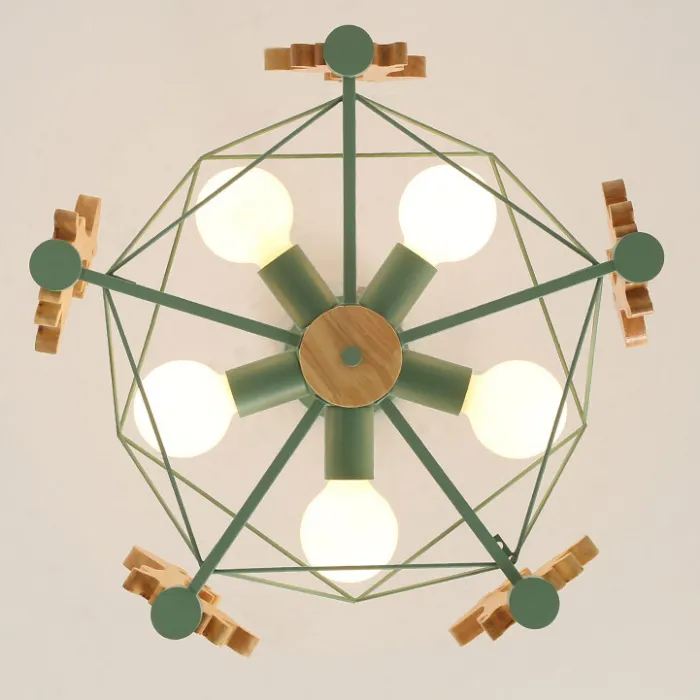 Потолочная люстра GIRAFFE Star Green от ImperiumLoft