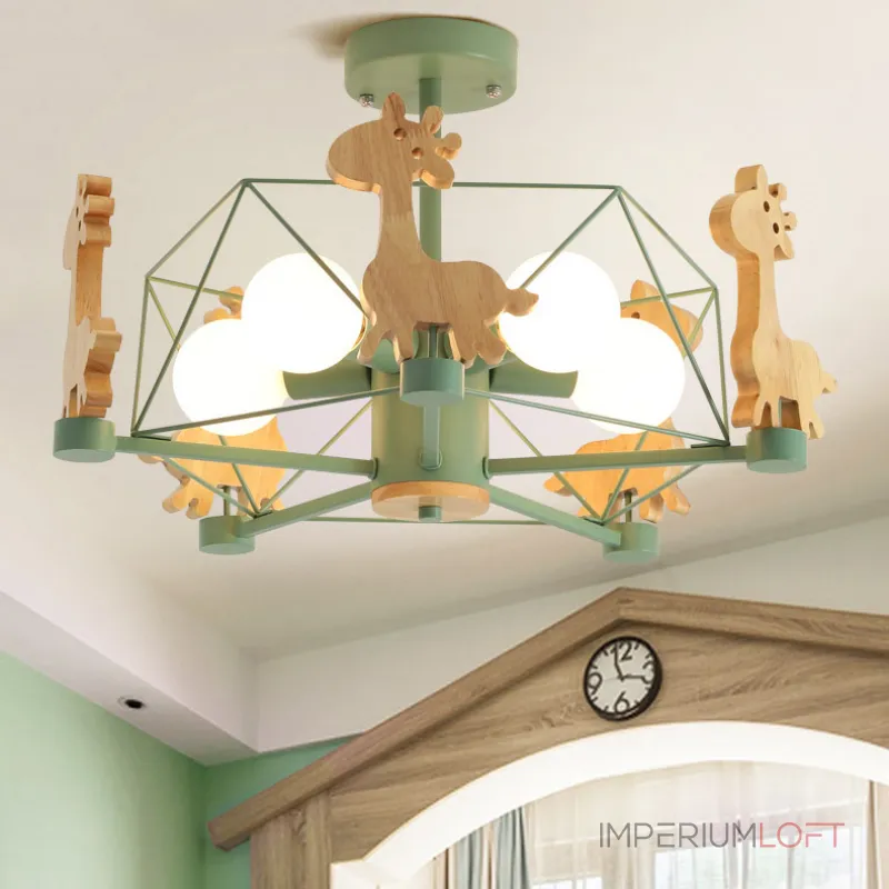 Люстра на штанге GIRAFFE Crystal Green Люстра на штанге GIRAFFE Crystal Green