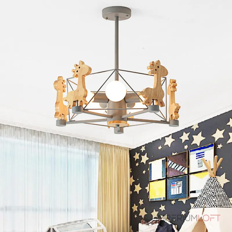 Люстра на штанге GIRAFFE Crystal Green Люстра на штанге GIRAFFE Crystal Green