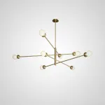 Люстра на штанге SALME L8 A Black от ImperiumLoft
