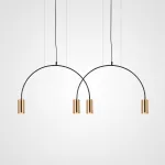 Подвесной светильник ARC 6 Gold от ImperiumLoft