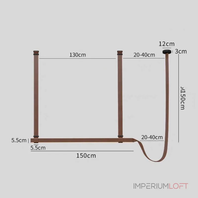 Подвесной светильник Strong  L1500 от ImperiumLoft Подвесной светильник Strong  L1500 от ImperiumLoft
