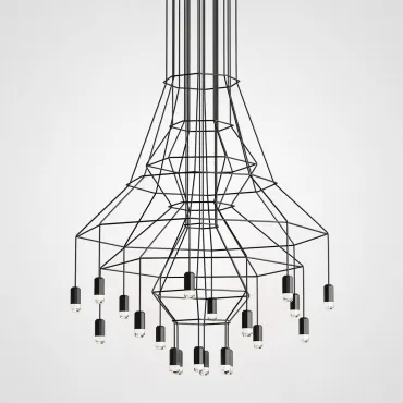 Люстра Via Wireflow Chandelier polyhedral 0315 Suspension lamp