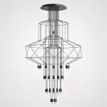 Люстра Via Wireflow Chandelier polyhedral 0374 Suspension lamp от ImperiumLoft