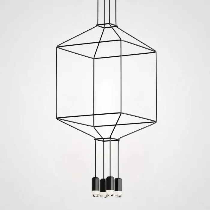 Подвесной светильник Via Wireflow polyhedral 0311 Pendan Light от ImperiumLoft