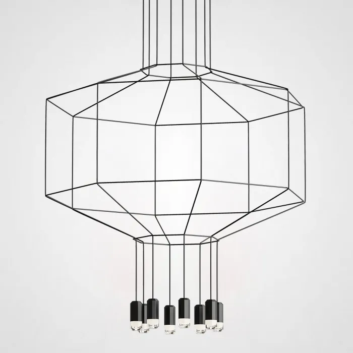 Подвесной светильник Via Wireflow polyhedral 0299 Octagonal Square Pendan Light от ImperiumLoft