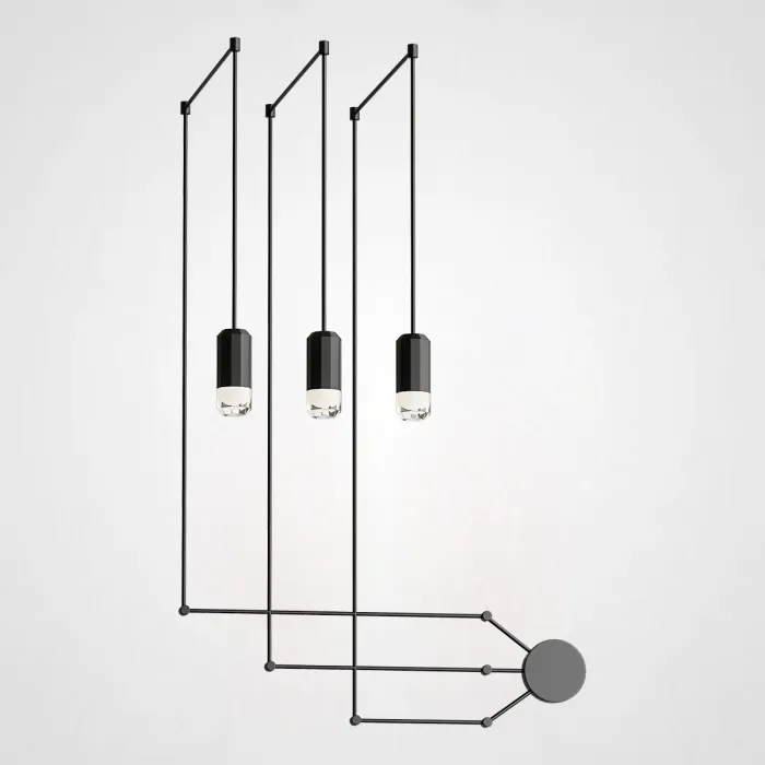 Подвесной светильник Via Wireflow polyhedral 0363 FreeForm Suspension lamp от ImperiumLoft
