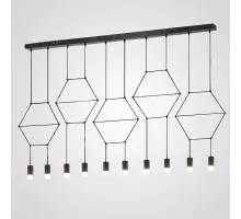 Подвесной светильник Via Wireflow polyhedral 0331 Lineal Pendant Light