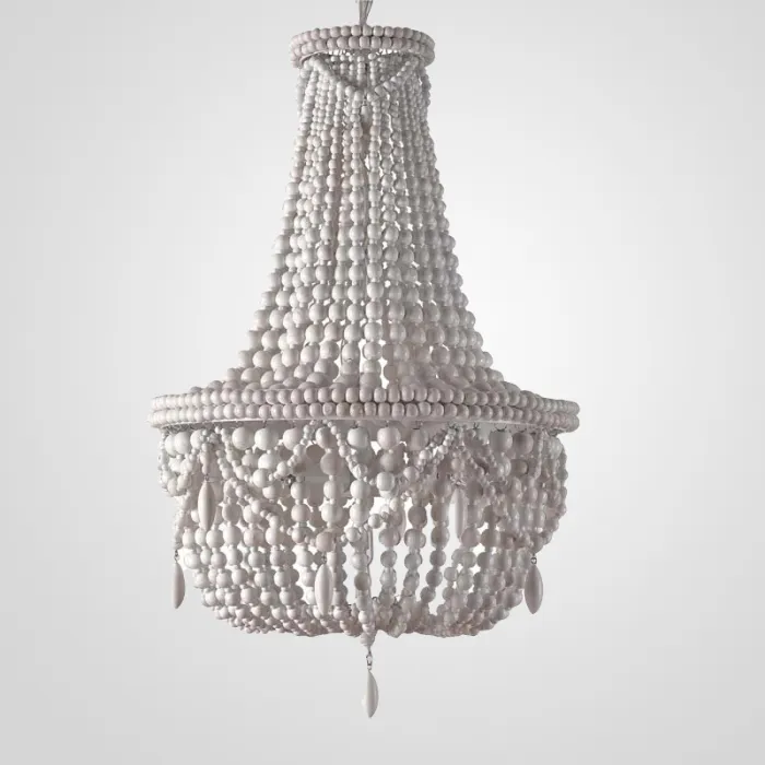 Люстра RH Anselme White Wood Large Chandelier от ImperiumLoft