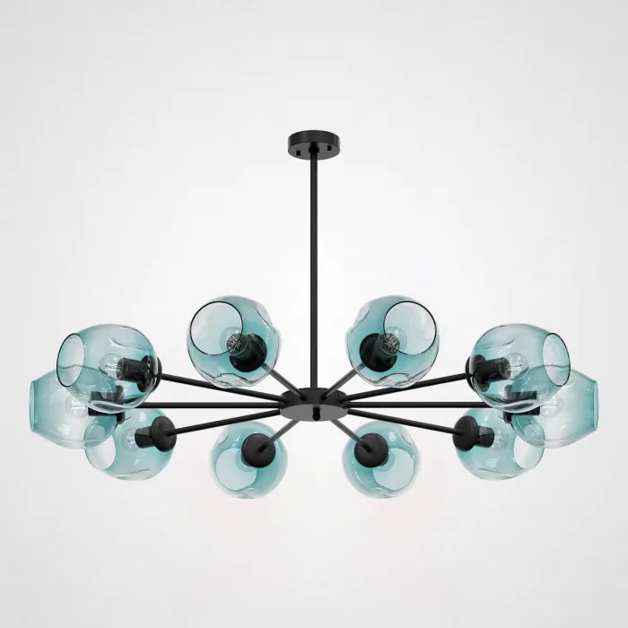 Люстра на штанге MARINE B 12 lamps Black/Blue от ImperiumLoft
