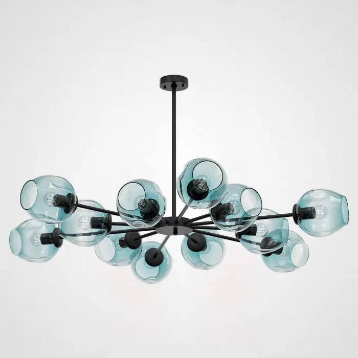 Люстра на штанге MARINE D104 12 lamps Black/Blue от ImperiumLoft