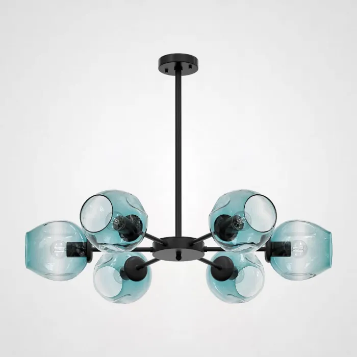 Люстра на штанге MARINE B 6 Black/Blue от ImperiumLoft