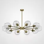 Люстра на штанге MARINE B 12 lamps Gold/Transparent от ImperiumLoft