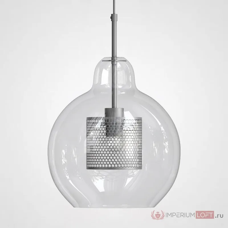 Подвесной светильник CATCH F pear silver D30 от ImperiumLoft