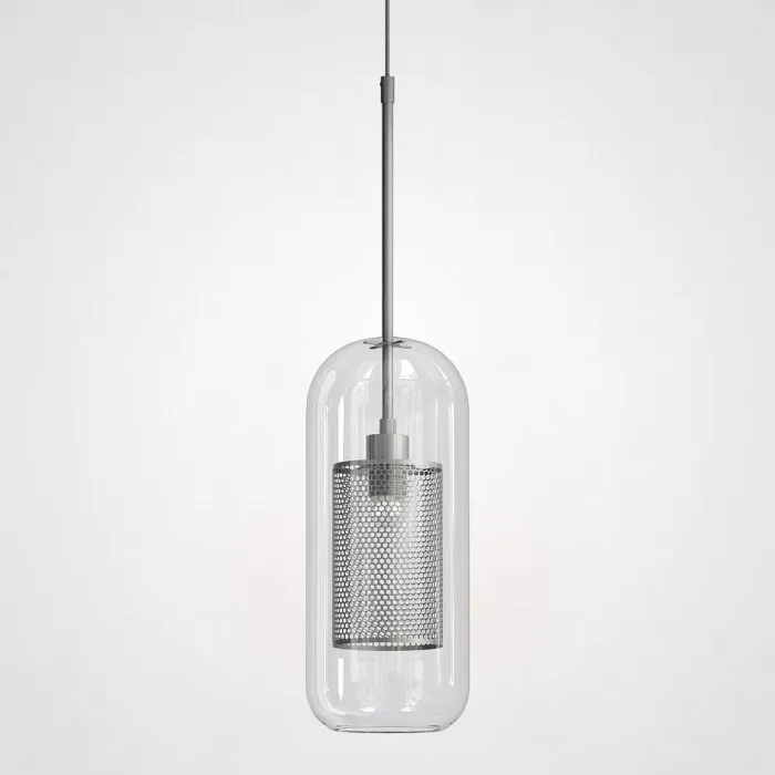 Подвесной светильник CATCH F cylinder silver D12 от ImperiumLoft