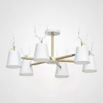 Потолочная люстра с рожками DEER B6 White от ImperiumLoft