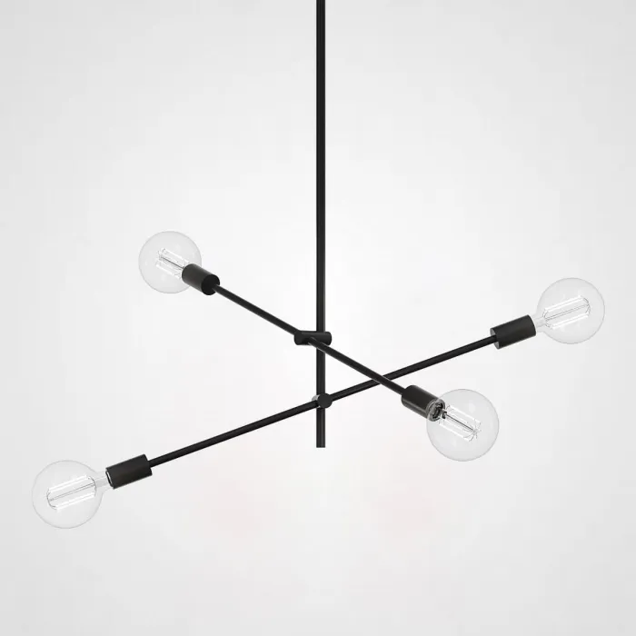 Люстра LF Studio Cliff Pendant 4 Black от ImperiumLoft