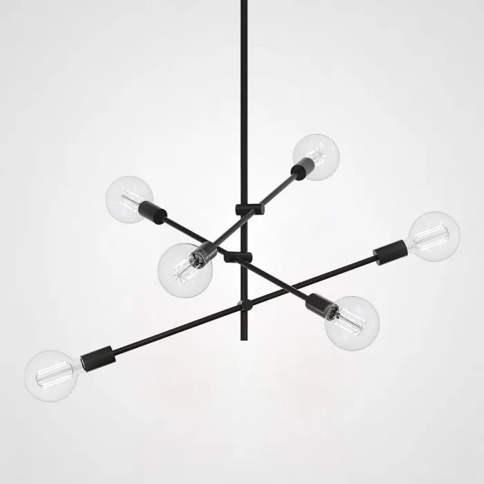 Люстра LF Studio Cliff Pendant 6 Black от ImperiumLoft