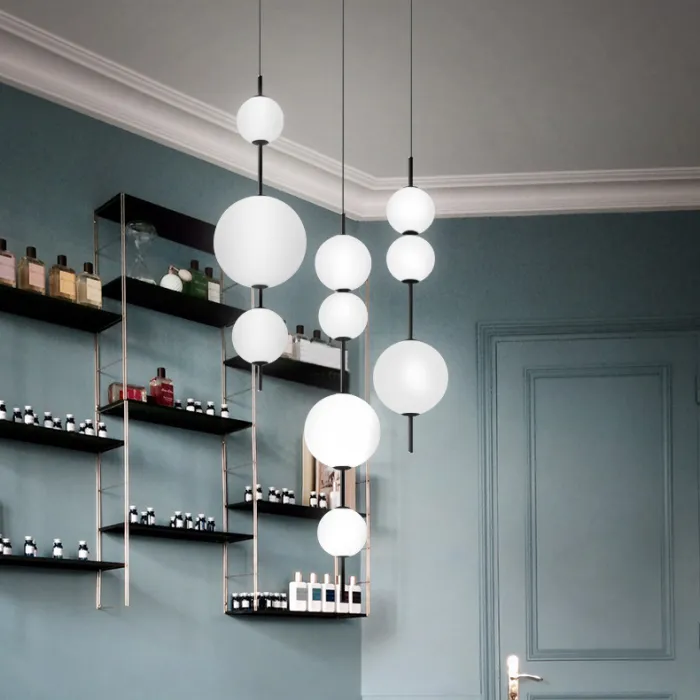 Подвесной светильник White beads Pendant D50 от ImperiumLoft