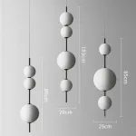 Подвесной светильник White beads Pendant D50 от ImperiumLoft