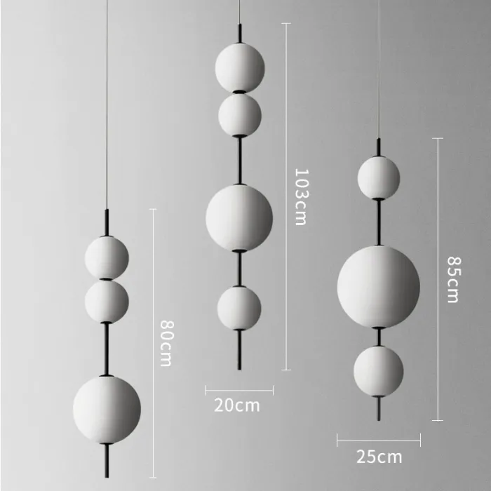 Подвесной светильник White beads Pendant D50 от ImperiumLoft