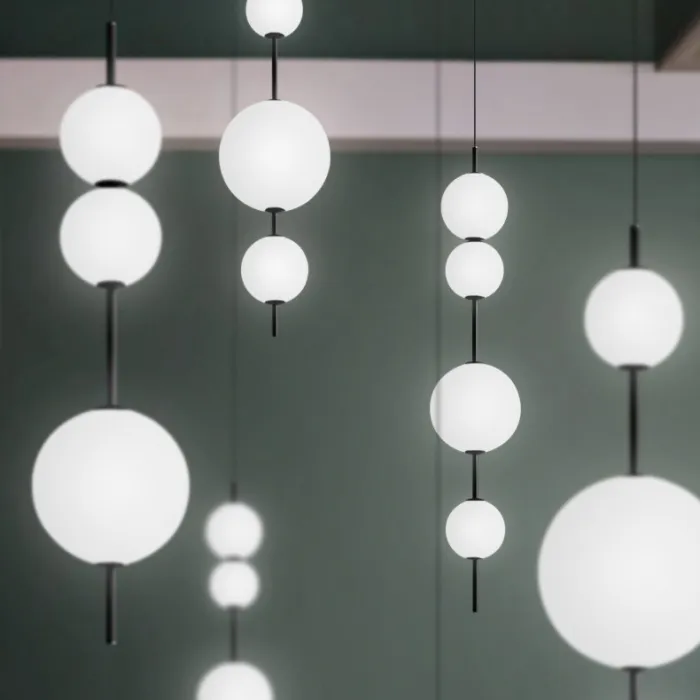 Подвесной светильник White beads Pendant D50 от ImperiumLoft