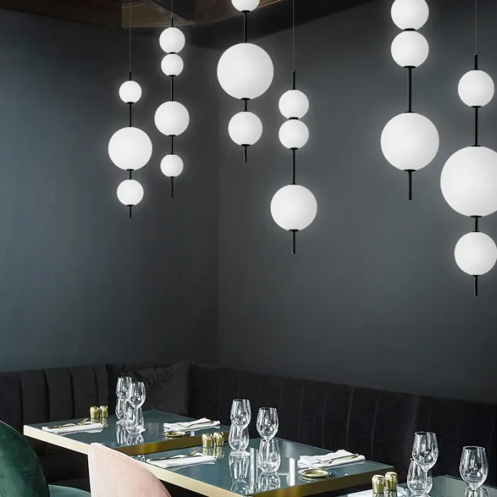 Подвесной светильник White beads Pendant D50 от ImperiumLoft