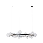 Подвесной светильник Loft it Molecule 10023/1200 Цвет арматуры черный Цвет плафонов прозрачный от ImperiumLoft