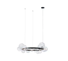 Подвесной светильник Loft it Molecule 10023/850 Цвет арматуры черный Цвет плафонов прозрачный