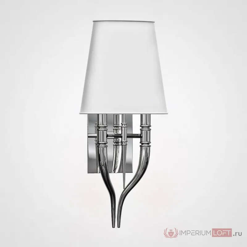 Настенный светильник Crystal Light Brunilde Ipe Cavalli H52 Silver/White от ImperiumLoft