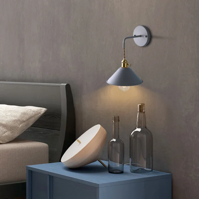 Бра с подвесным плафоном BRAID WALL Gray от ImperiumLoft