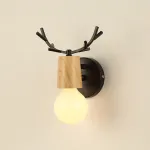 Бра с рожками DEER A Wood/Black от ImperiumLoft