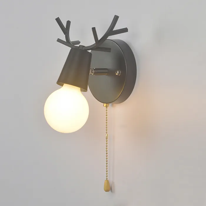 Бра с рожками DEER A SWITCH Black от ImperiumLoft