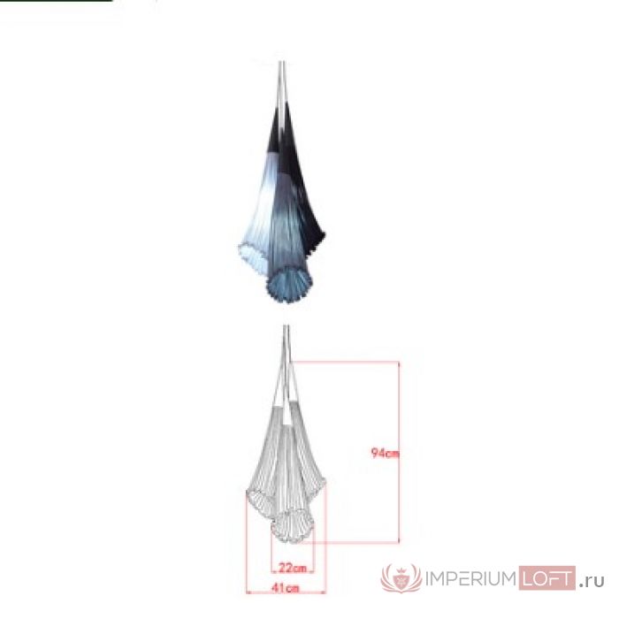 Люстра Aqua Creations Lighting Chilli chandelier 3L от ImperiumLoft